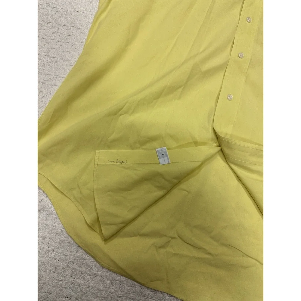 Ralph Lauren Polo L Classic Fit Collared Short Sleeve Shirt Yellow‎ Button Down